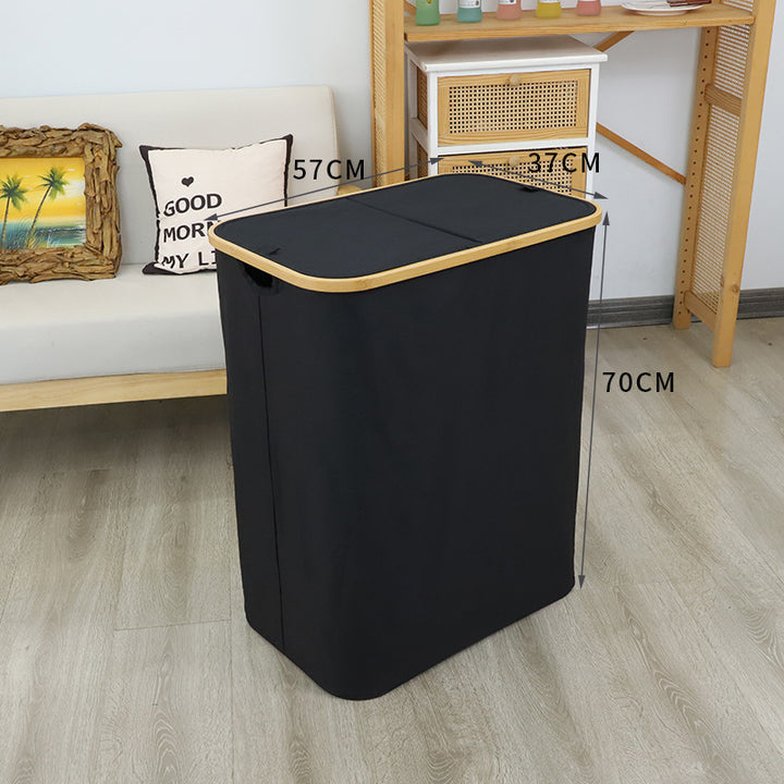 Practical laundry basket with lid Bowlift