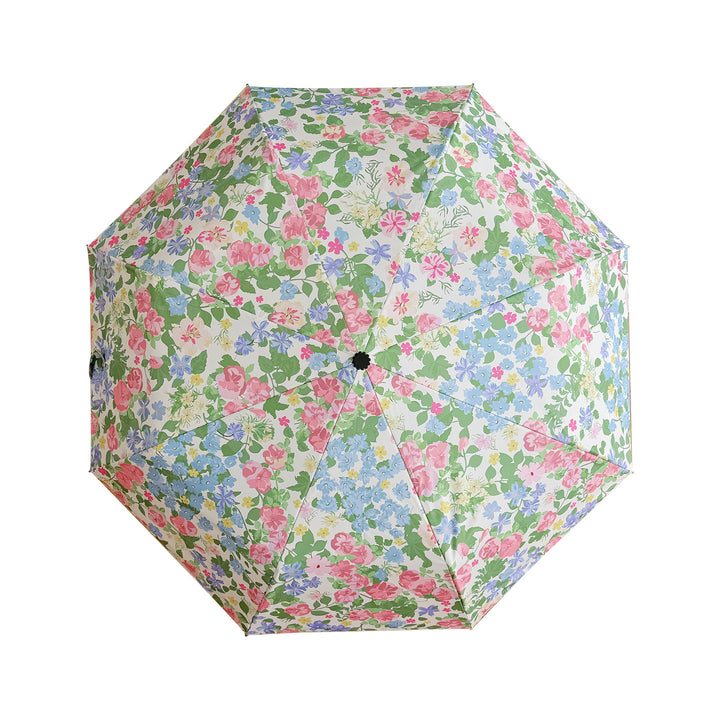 Women Folding Umbrella with Exquisite Floral Design Bowlift