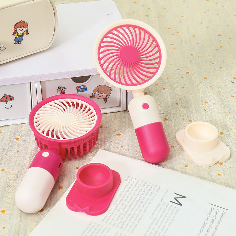Women's Portable Mini Fan with USB Charging Function and Ergonomic Design Bowlift