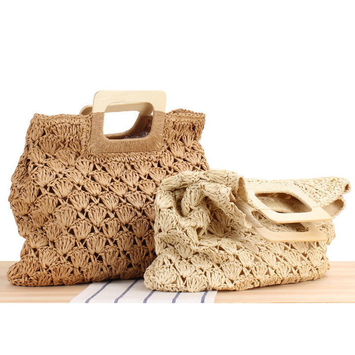 Macrame Tote Bag with Stylish Handle Bowlift