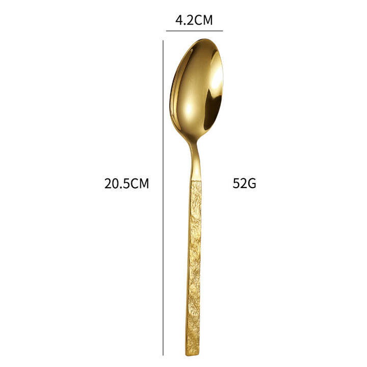 High-quality cutlery set with stylish, textured handle Bowlift
