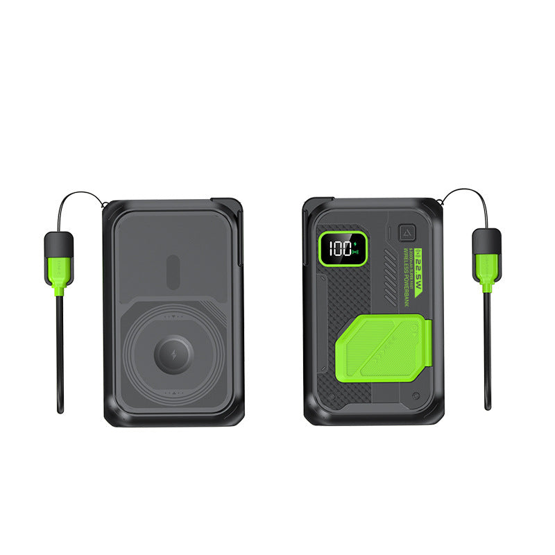 High-performance power bank with wireless charging function and LED display Bowlift