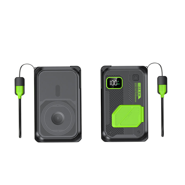 High-performance power bank with wireless charging function and LED display Bowlift