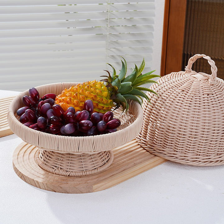 Woven Decorative Cloche Food Cover Bowlift