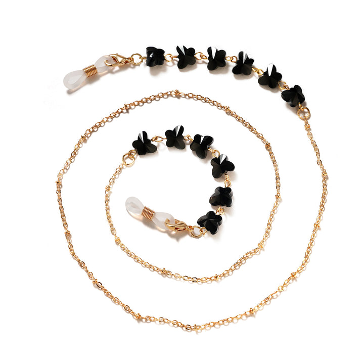 Floral Embellished Eyewear Chain Bowlift