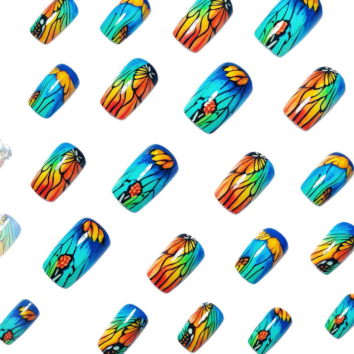 Floral Artistic Nail Art Bowlift