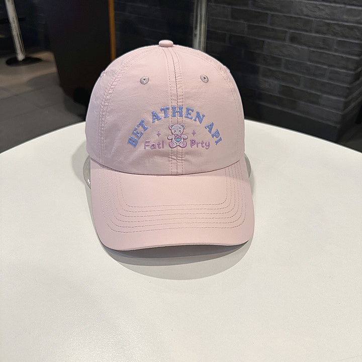 Women's Playful Embroidered Cap Bowlift