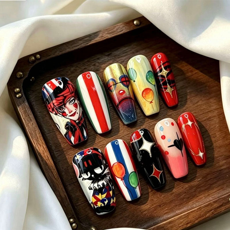 Whimsical Bear-Themed Press-On Nail Art Kit Bowlift