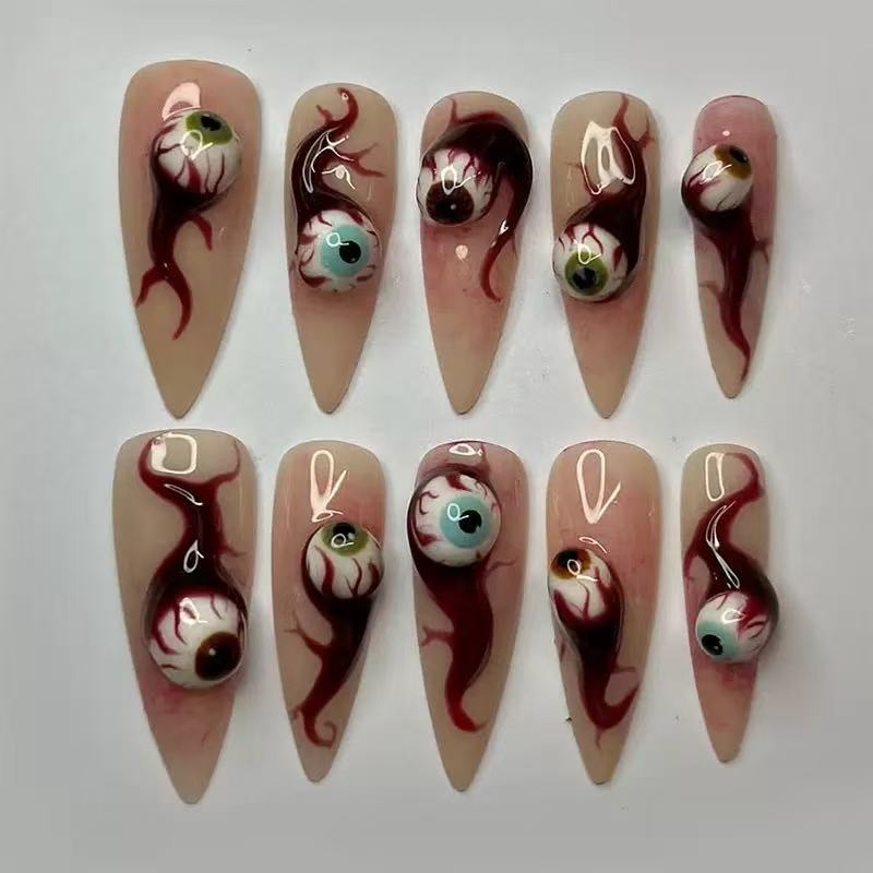 Halloween-Themed Press-On Nail Set Bowlift
