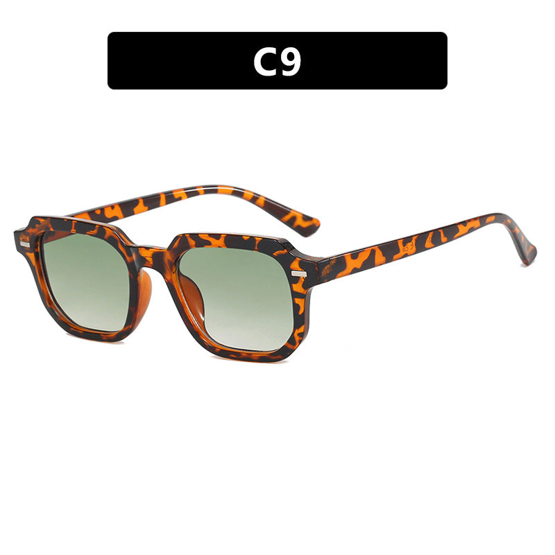Women's square sunglasses with stylish frame structure and UV protection Bowlift
