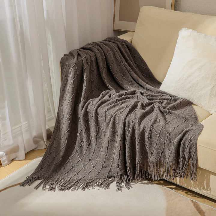 Cozy Textured Throw Blanket