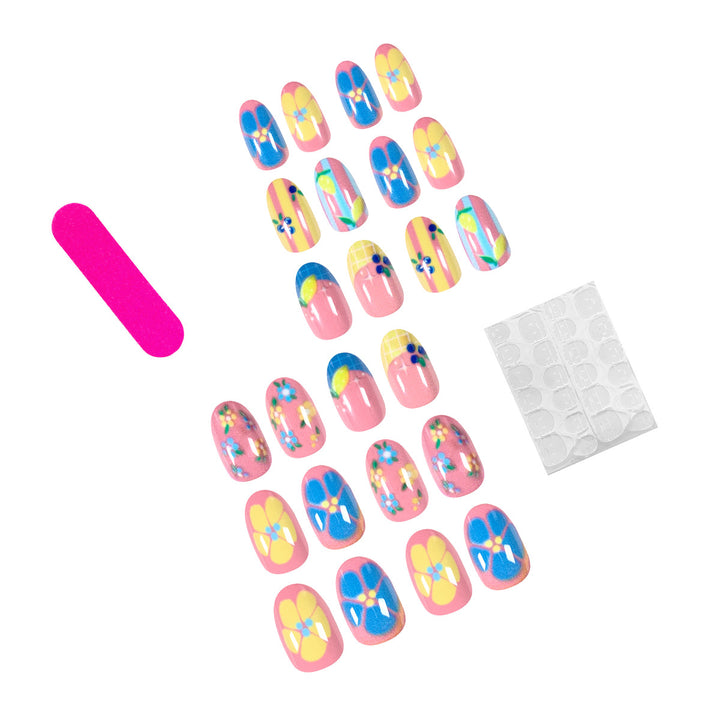 Artistic 3D nail art with cheerful floral designs Bowlift