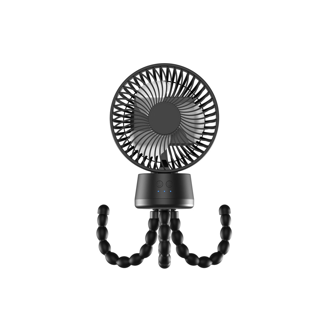 Unisex nan portable rechargeable desk fan with flexible tripod legs and quiet brushless motor Bowlift