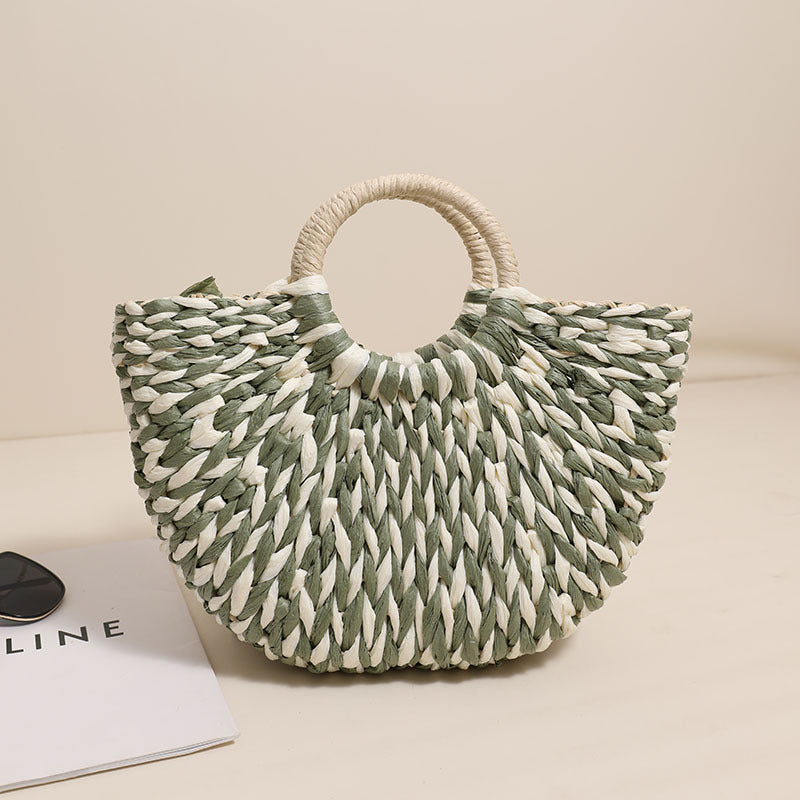 Braided basket bag with unique design Bowlift