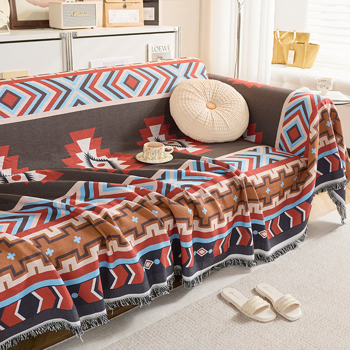 Geometric Patterned Throw Blanket