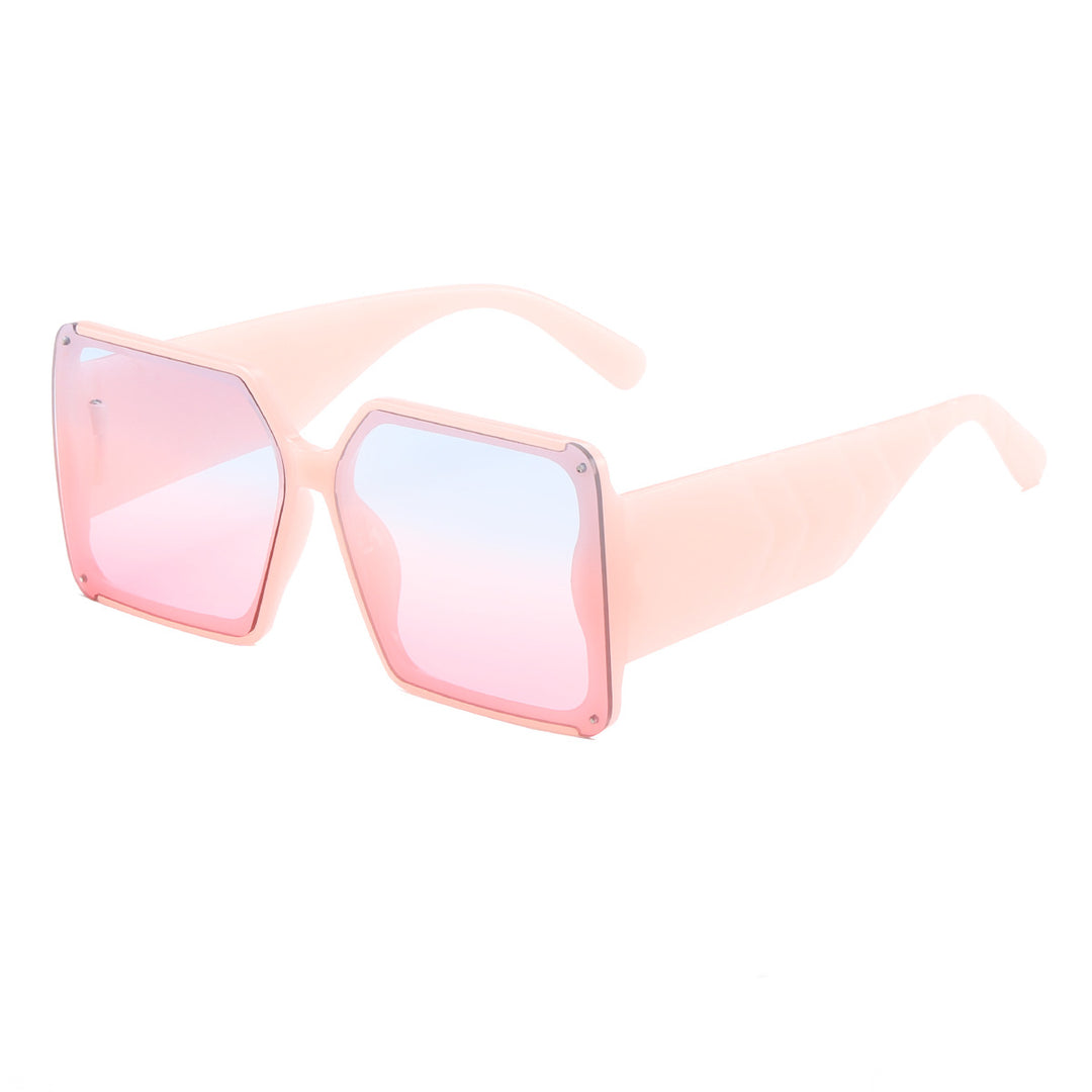 Women oversized sunglasses in trendy leopard print Bowlift