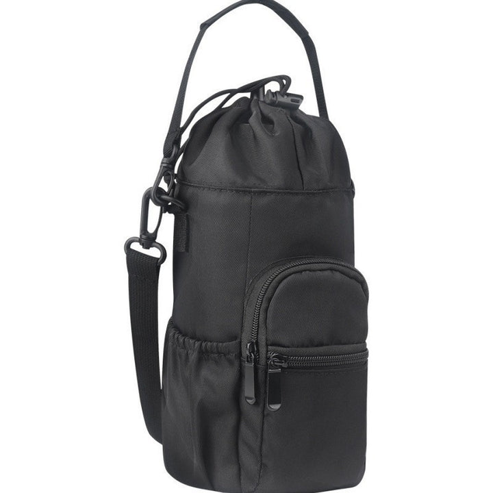 Insulated drinking bottle carrying bag with external compartment Bowlift