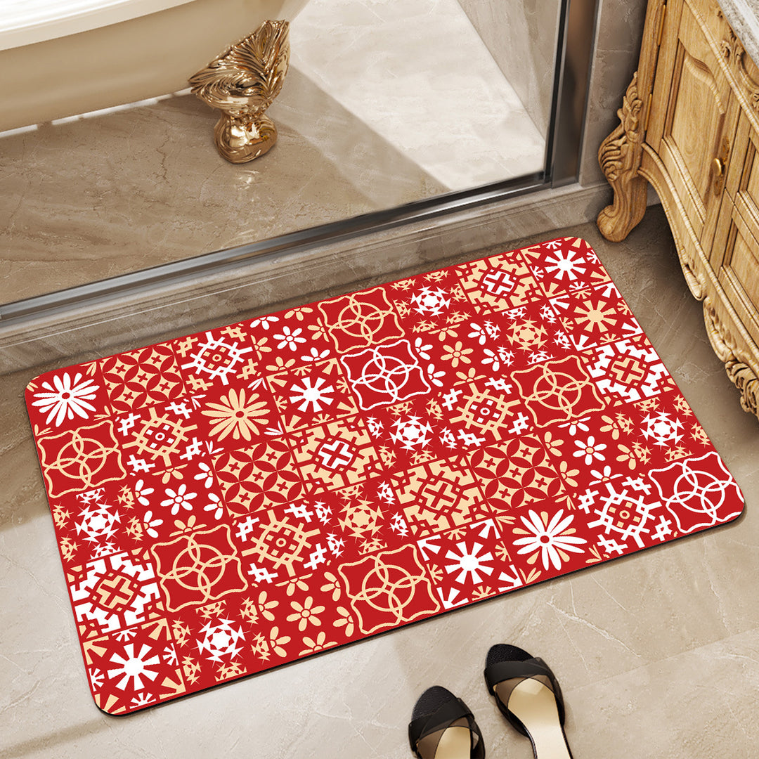 Stylish Abstract Bath Mat Bowlift