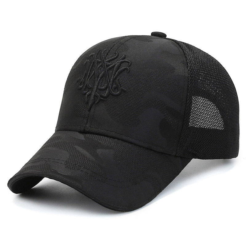 Women's Sporty Trucker Cap with Breathable Mesh Back Bowlift