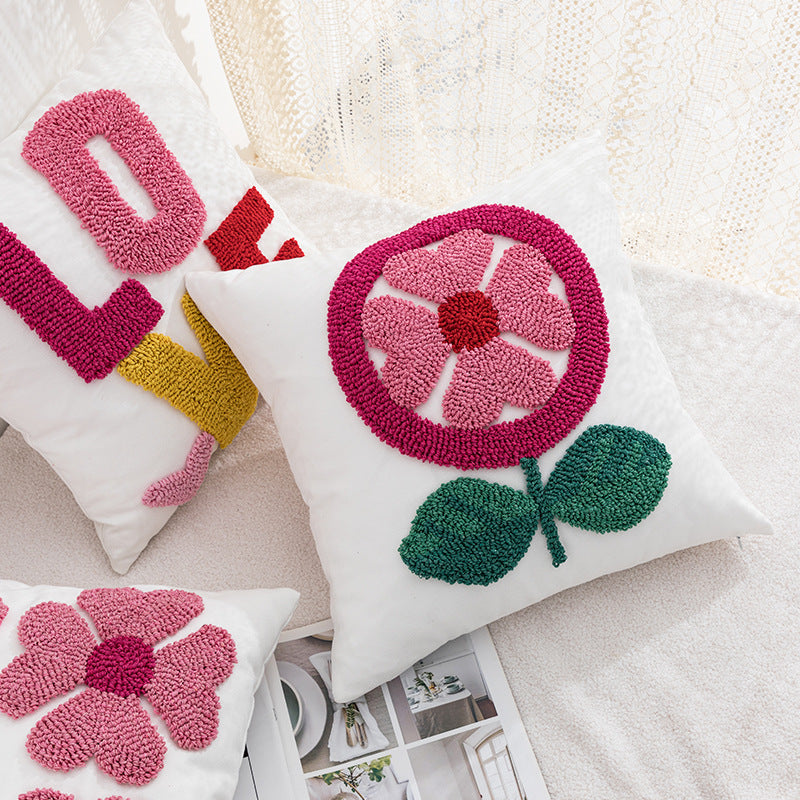 Women Decorative Pillowcase with Heart Pattern Bowlift