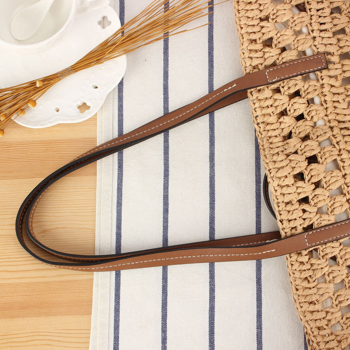 Handmade Beach Bag Made of Natural Wicker Bowlift