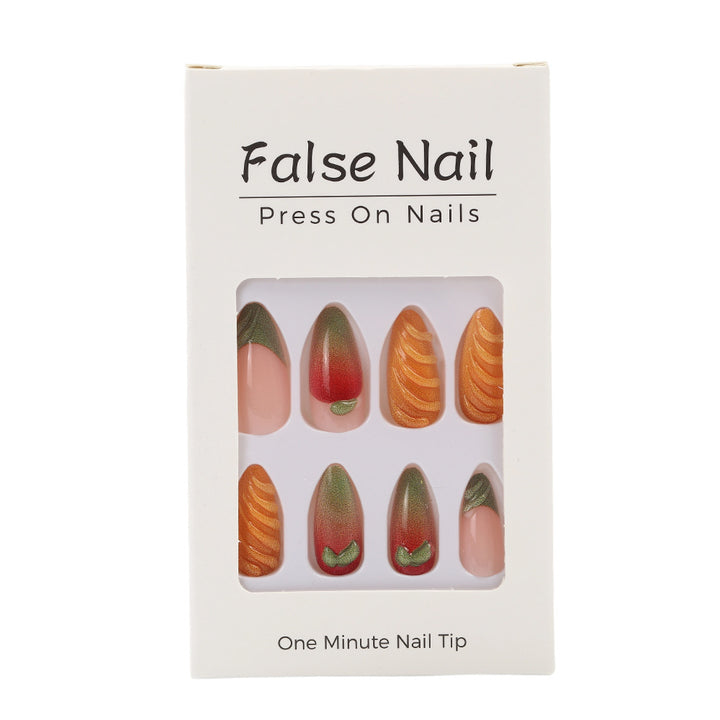 Artificial Nail Set with Fruity Design Bowlift