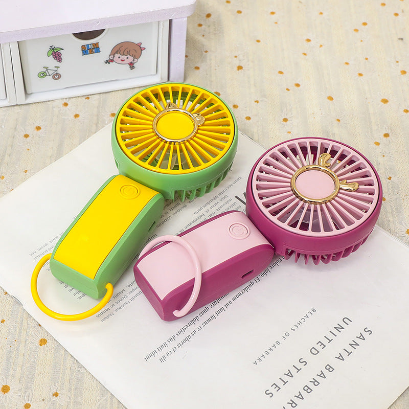 Ladies Portable Hand Fan in Cheerful Animal Design Bowlift