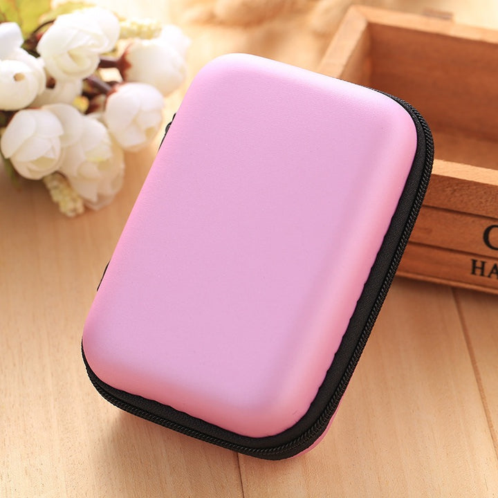 Compact Hard Shell Zippered Electronics Accessory Case Bowlift