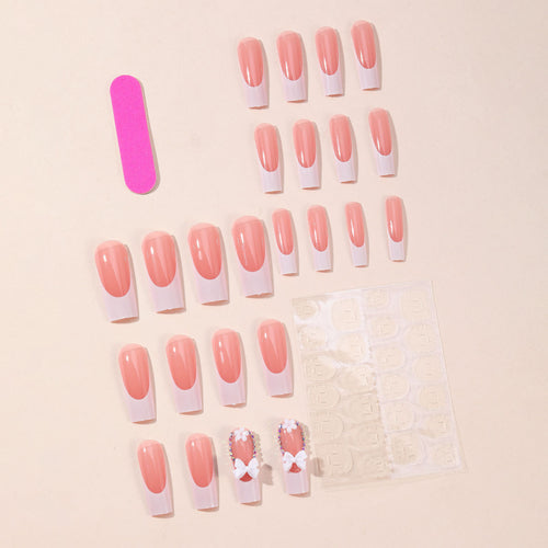 Elegant 3D Floral Accent Nail Art Extensions Bowlift