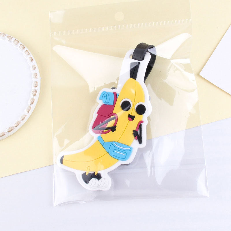 Fun Banana Character Luggage Tag Bowlift