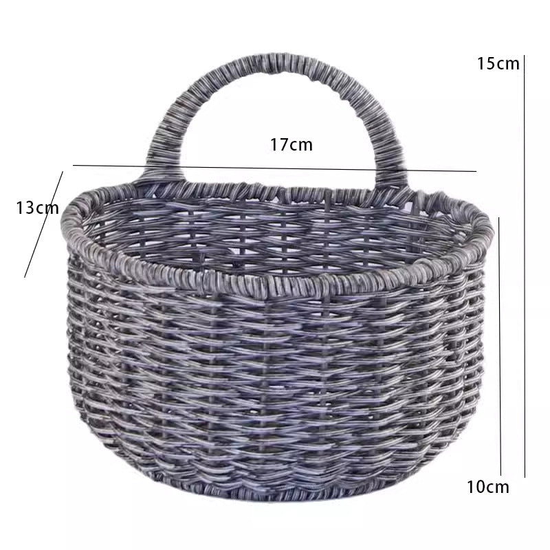Chic Woven Storage Basket with Ergonomic Handle Bowlift