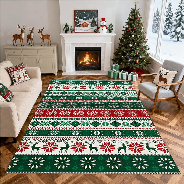 Christmas-Themed Decorative Area Rug Bowlift
