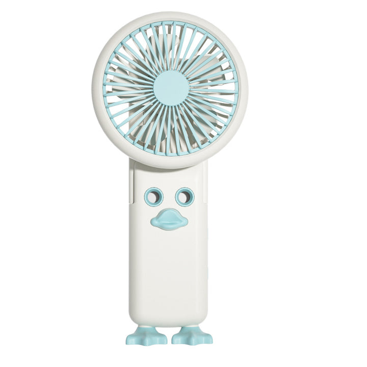 Cute Cartoon Duck-Shaped Handheld Fan Bowlift