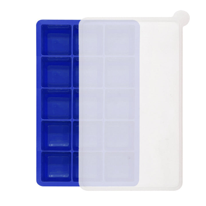 Flexible Silicone Square Ice Cube Tray Multi-Cavity Freezer Mold Bowlift