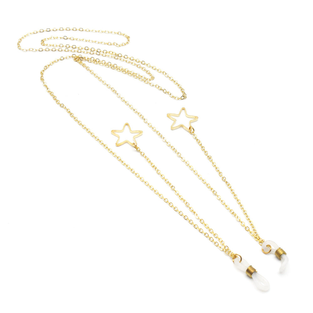 Star-Shaped Eyewear Holder Chain Bowlift