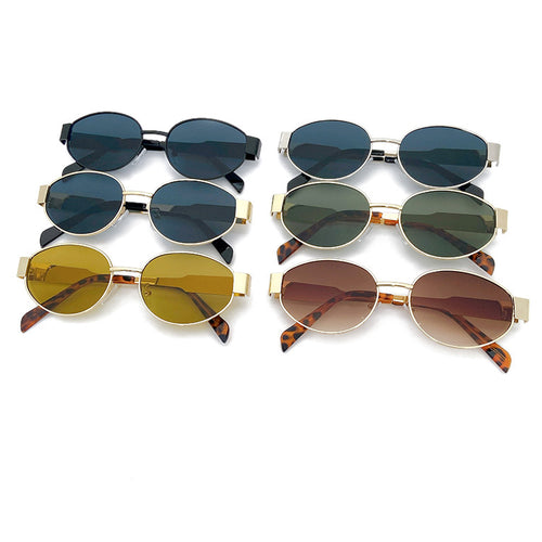Fashionable oversized sunglasses with metal frame Bowlift