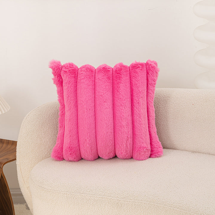 Plush Textured Decorative Cushion