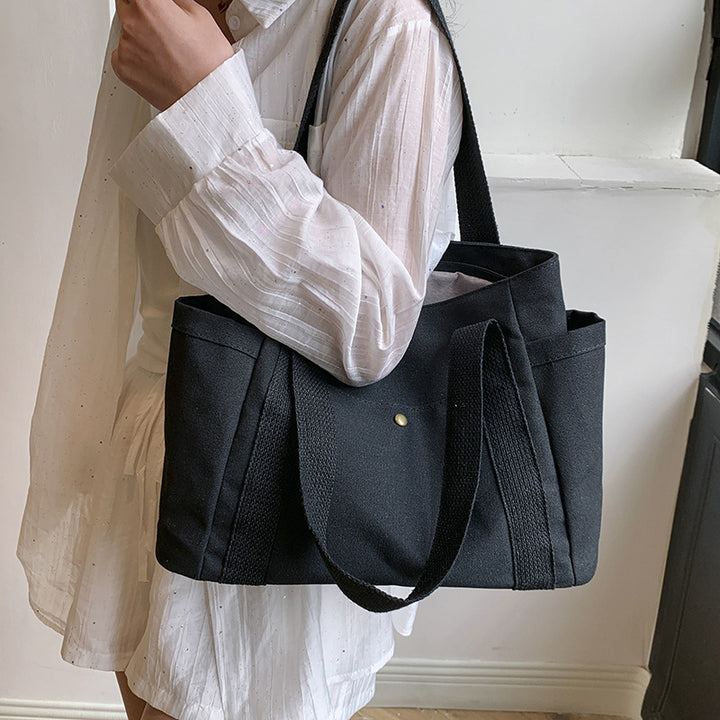 WoMulti-Pocket Casual Utility Tote Bag Bowlift