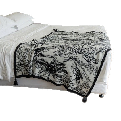 Decorative Woven Throw Blanket