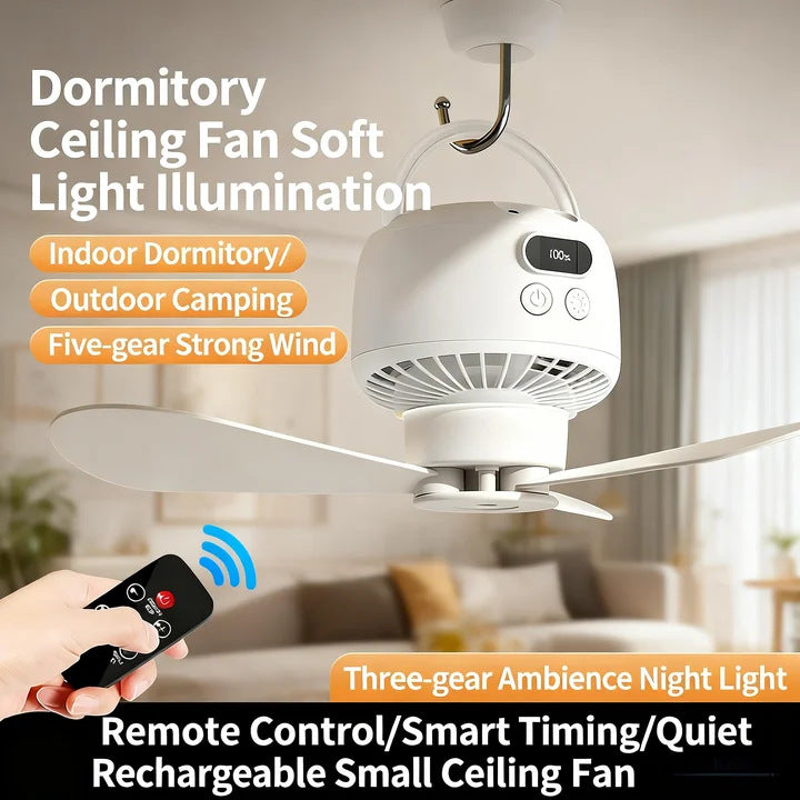 Unisex ceiling fan with integrated LED lighting Bowlift