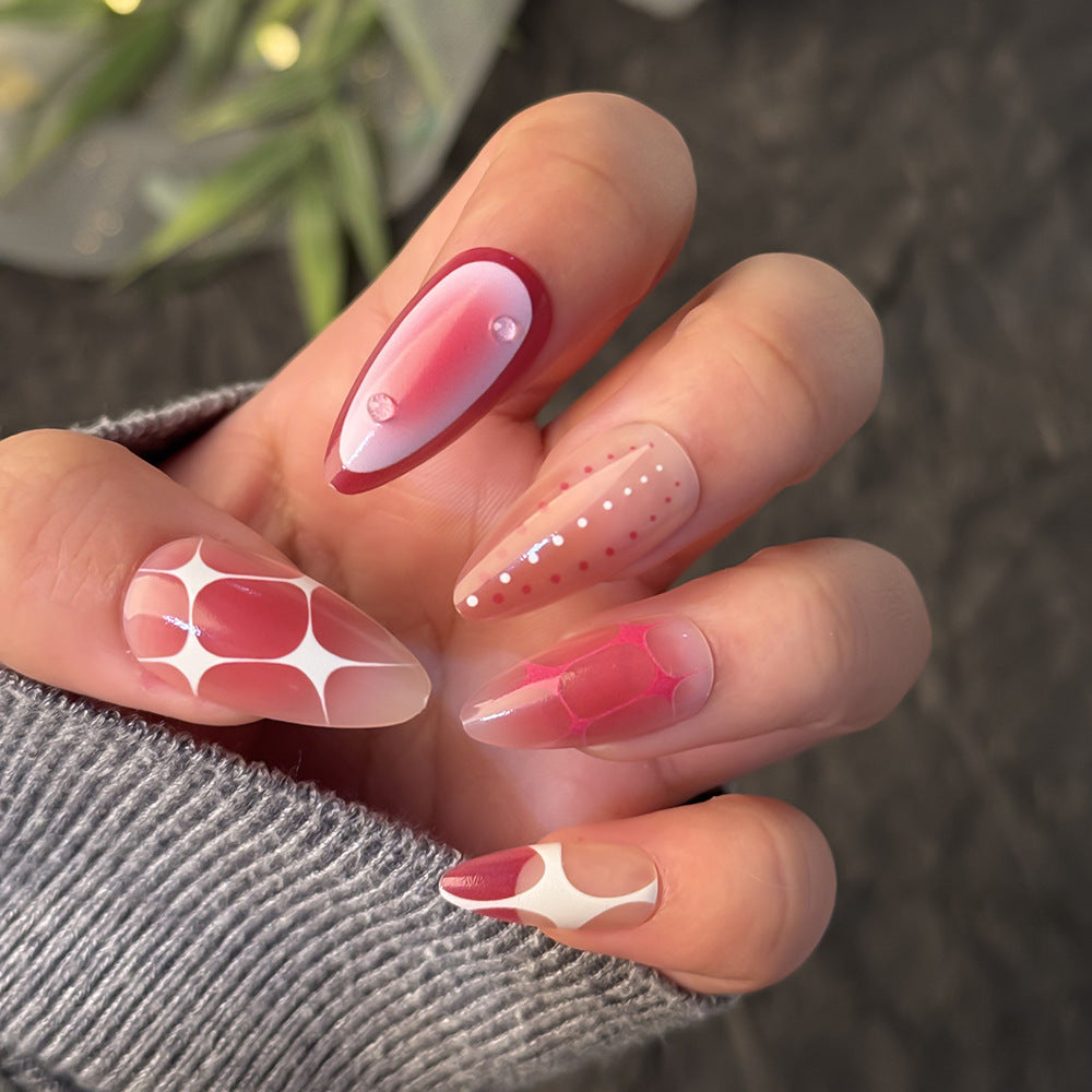 Elegant Artistic Press-On Nail Set Bowlift 1787294328