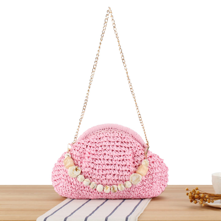 Shoulder bag with elegant pearl decoration Bowlift