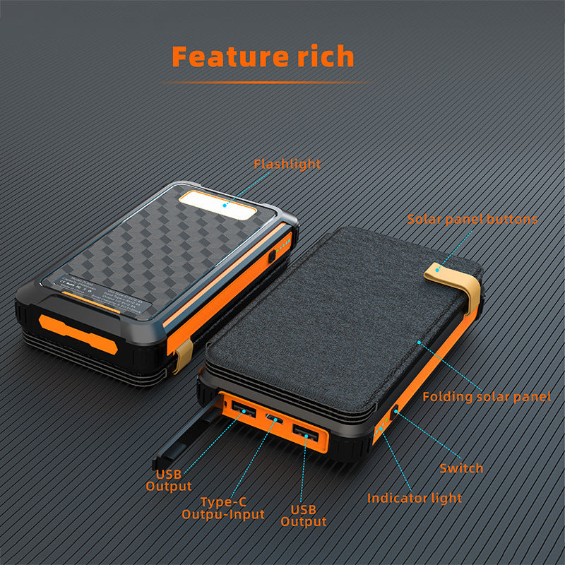 High-performance solar power bank with multi-charging options Bowlift