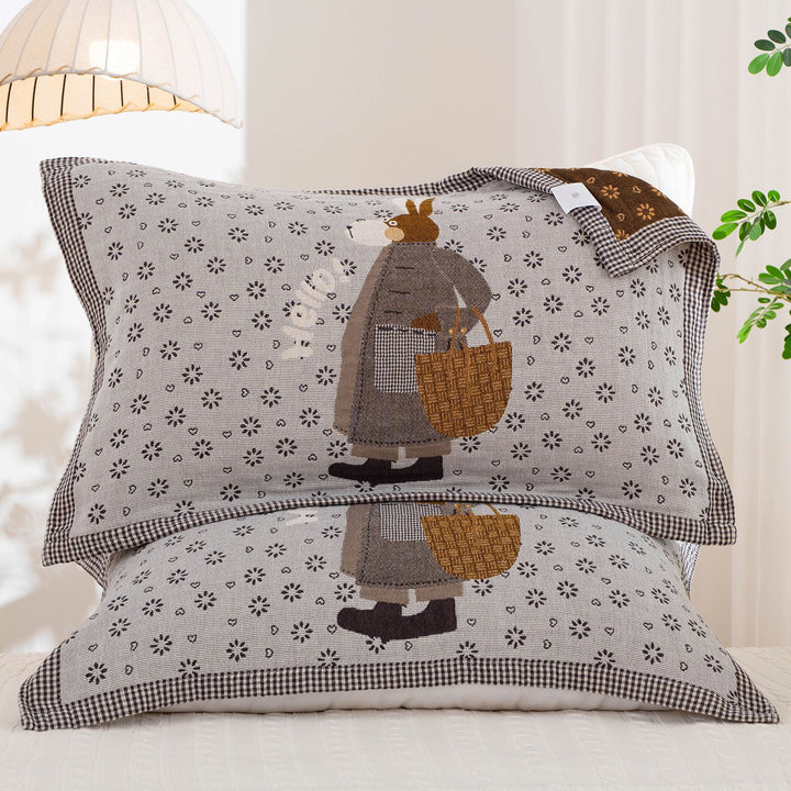 Women's pillowcase with cute dinosaur motif Bowlift
