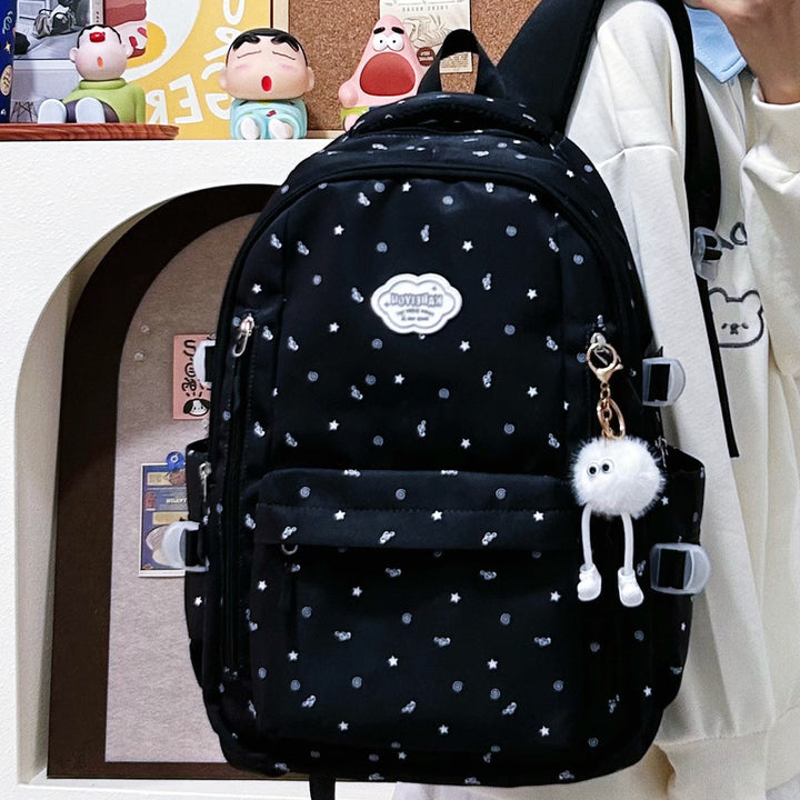 Casual Star-Print Backpack Bowlift