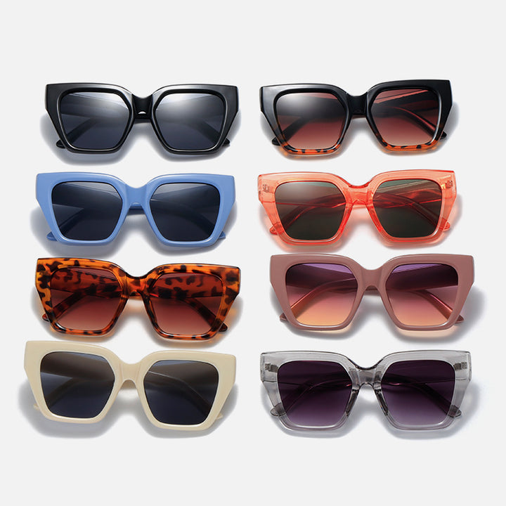 Women's Fashion Oversized Sunglasses with Animal Print Bowlift