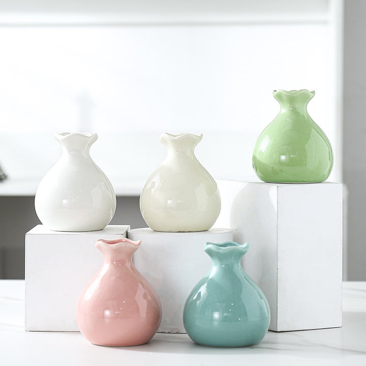 Artistic Ceramic Flower Vase Bowlift