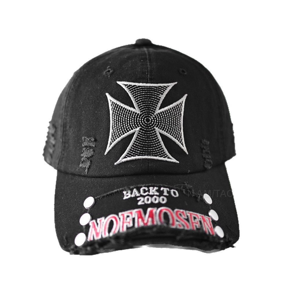 Men's Distressed Vintage Graphic Cap Bowlift