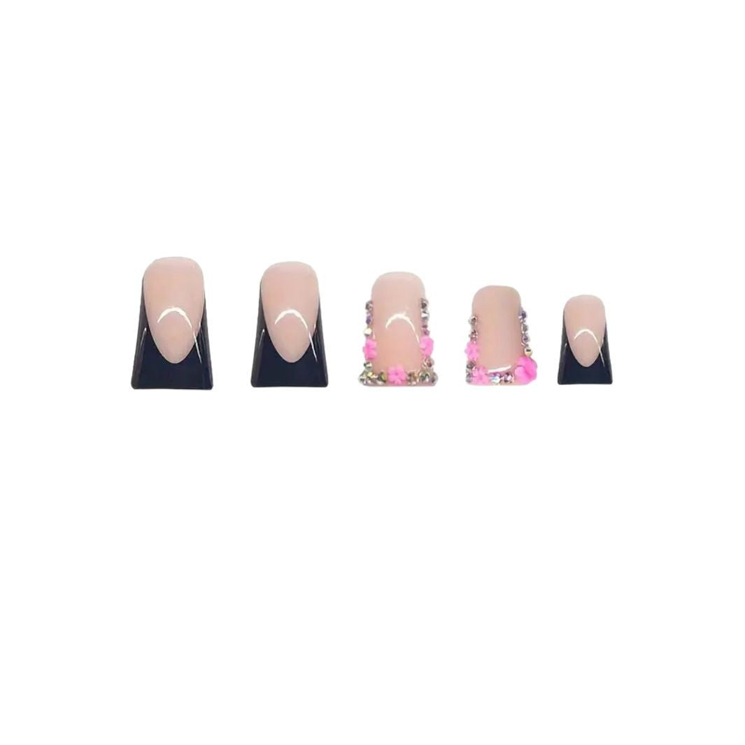 Luxurious 3D Floral Nail Art Extensions Bowlift