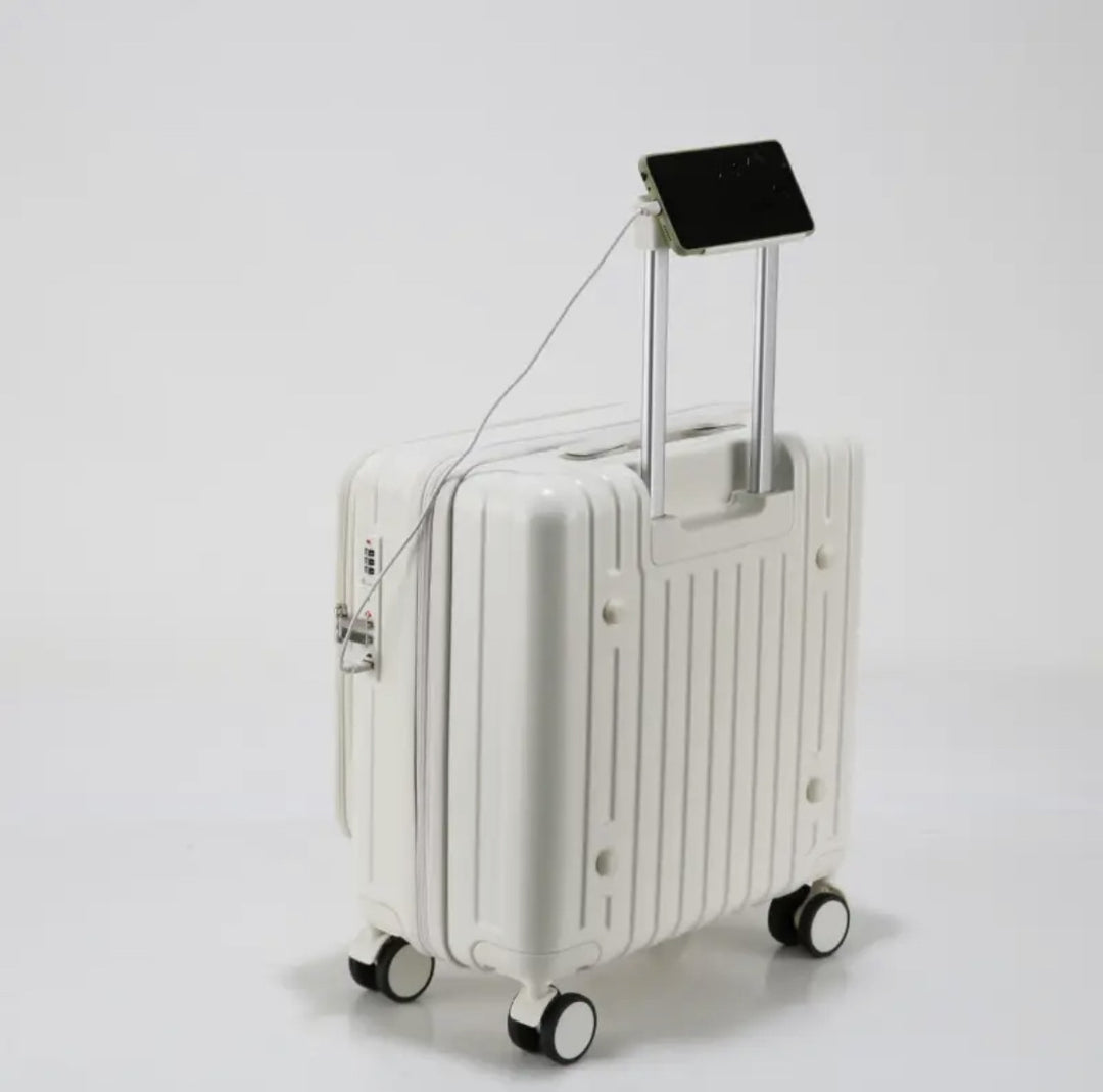 Women's Stylish Hard-Shell Compact Travel Suitcase Bowlift